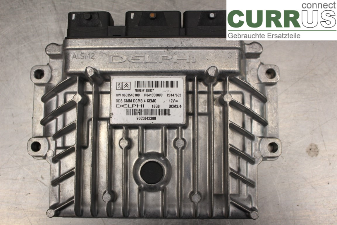 PEUGEOT 308 08-13 Engine Control Unit (ECU) 9665843380 