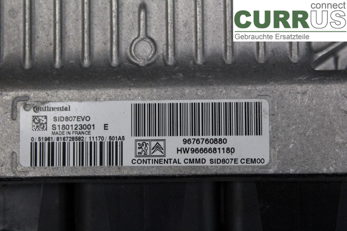PEUGEOT 508  11-18 Engine Control Unit (ECU) 9676760880 