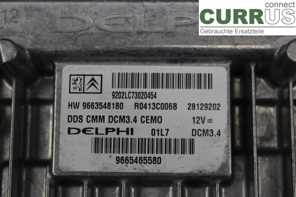 PEUGEOT 407 Engine Control Unit (ECU) 9665465580 