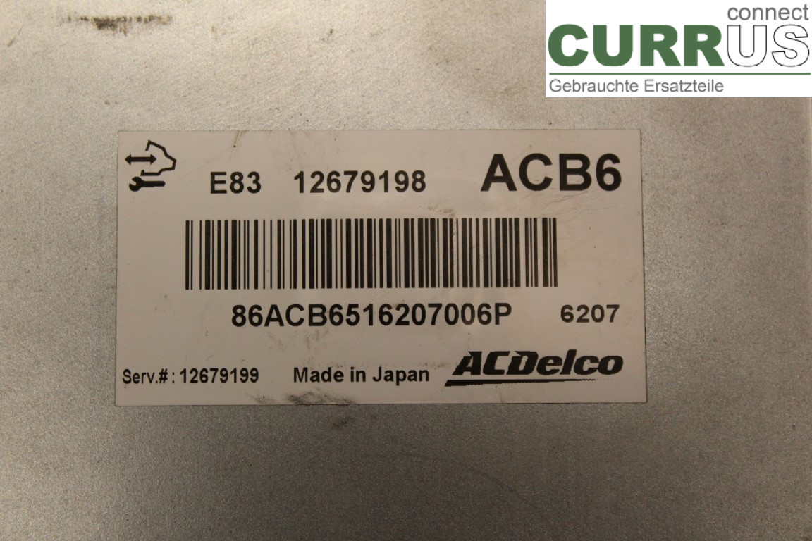 OPEL CORSA D  07-14 Engine Control Unit (ECU) 12679198 