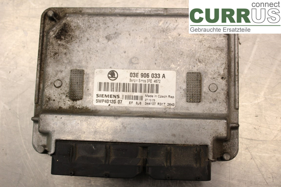 SKODA FABIA    99-07 Unité de contrôle moteur (ECU) 03E906033A 