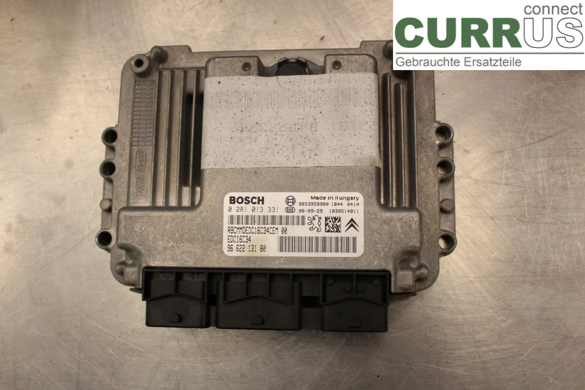 PEUGEOT 307     05-08 Engine Control Unit (ECU) 9662213180 1,6HDi/9HZ