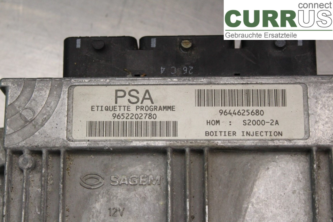 PEUGEOT 206  98-09 Engine Control Unit (ECU) 9652202780 1.4i/KFW