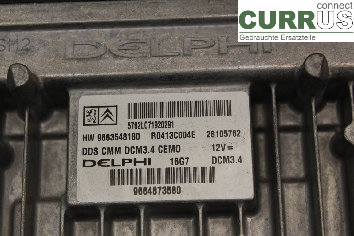 PEUGEOT 307     05-08 Engine Control Unit (ECU) 9664873580 2.0HDi/RHR