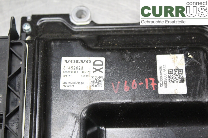 VOLVO V60 14-18 Unité de contrôle moteur (ECU) 31452623