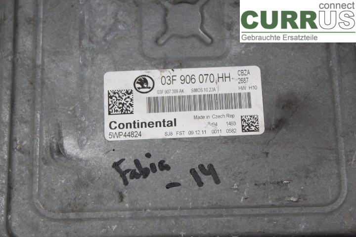SKODA FABIA         07-14 Engine Control Unit (ECU) 03F906070HH 