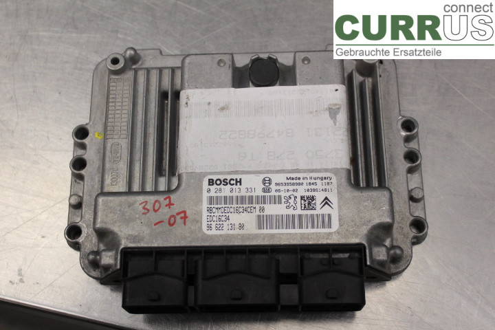 PEUGEOT 307     05-08 Engine Control Unit (ECU) 9662213180 