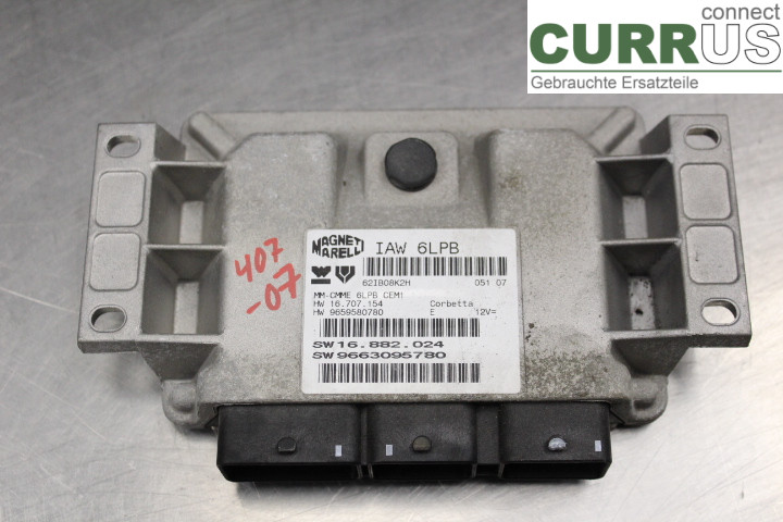 PEUGEOT 407 Engine Control Unit (ECU) 9663095780 