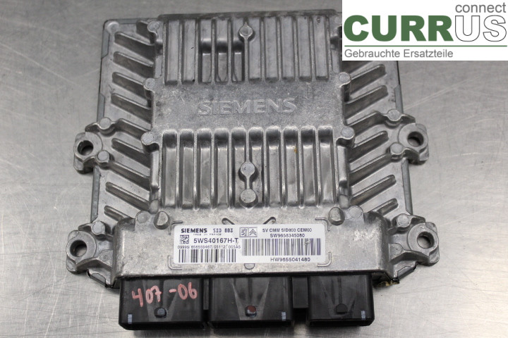 PEUGEOT 407 Engine Control Unit (ECU) 9655041480 