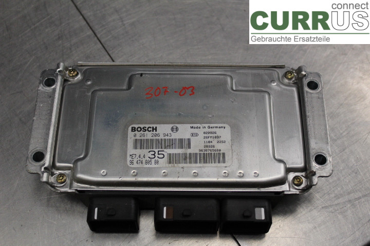PEUGEOT 307     01-05 Engine Control Unit (ECU) 9647480580 