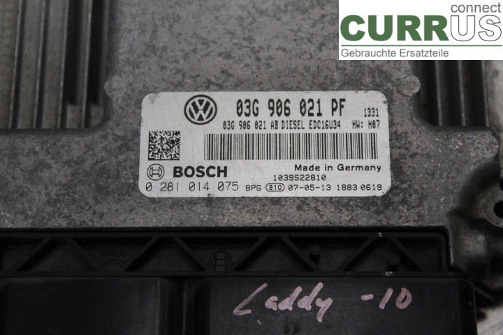 VW CADDY      04-10 Motorsteuergerät (ECU) 03G906021PF 