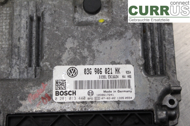 VW PASSAT      05-10 Motorsteuergerät (ECU) 03G906021NK 