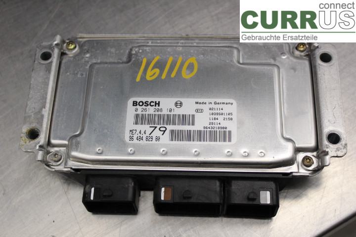 PEUGEOT 206  98-09 Engine Control Unit (ECU) 9648482980 1.,6i