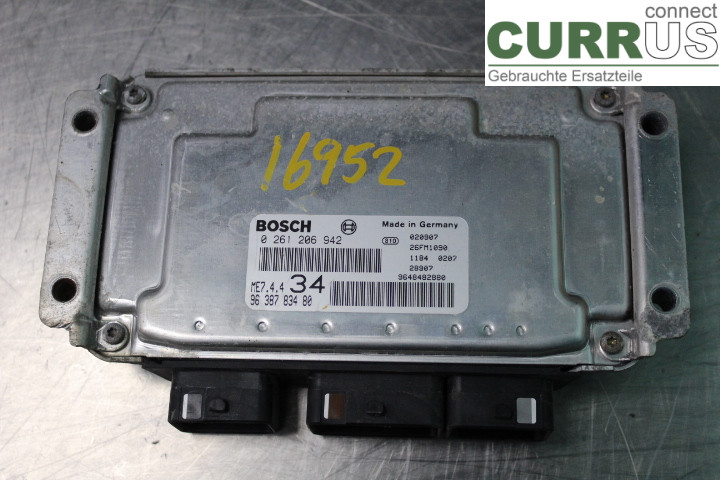 PEUGEOT 206  98-09 Engine Control Unit (ECU) 9638783480 1.6i/NFU