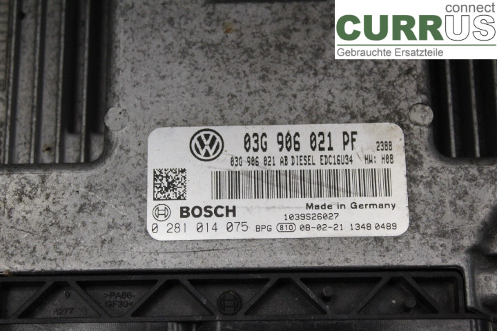VW CADDY      04-10 Motorsteuergerät (ECU) 03G906021PF 