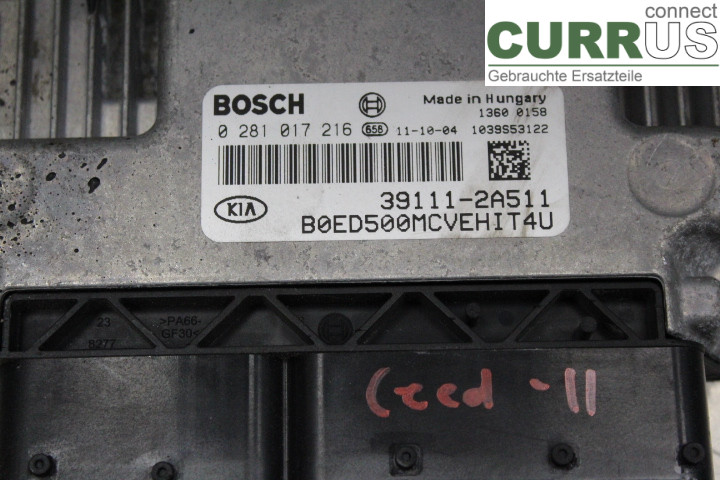 KIA CEE´D   06-12 Unité de contrôle moteur (ECU) 391112A511 