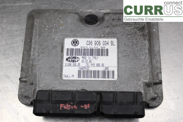 SKODA FABIA    99-07 Unité de contrôle moteur (ECU) 036906034BL 