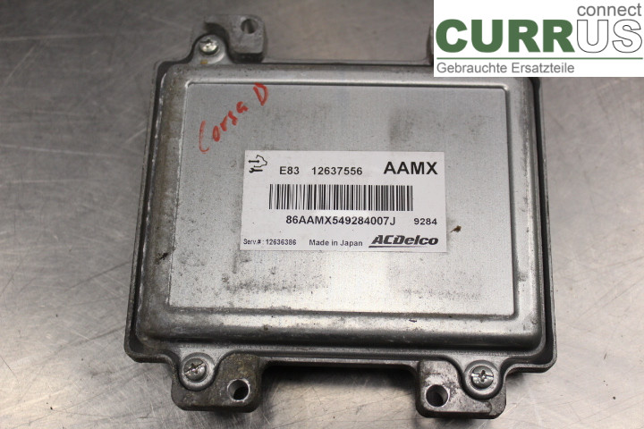 OPEL CORSA D  07-14 Engine Control Unit (ECU) 12637556 