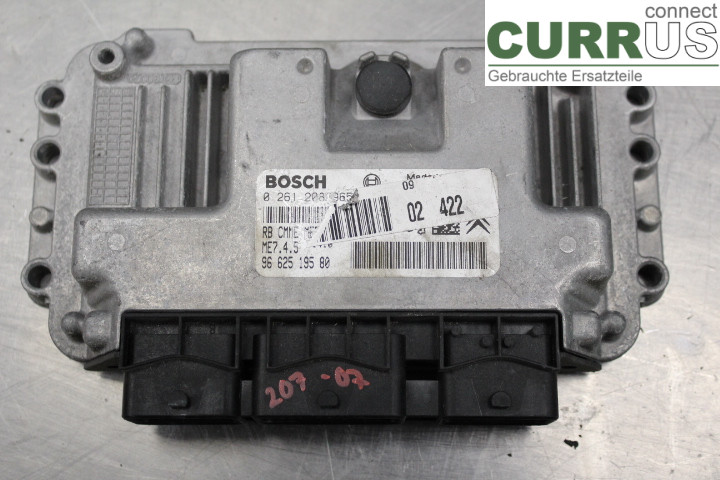 PEUGEOT 207 Motorens styreenhed (ECU) 9662519580 