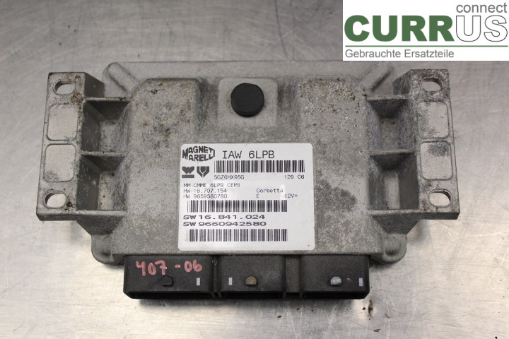 PEUGEOT 407 Engine Control Unit (ECU) 9660942580 