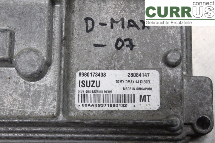 ISUZU D-MAX Motorens styreenhed (ECU) 8980173438 