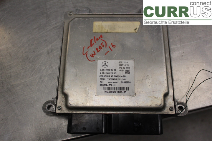 MB C-KLASS (W205)  14- Motorens styreenhed (ECU) A6519012002 