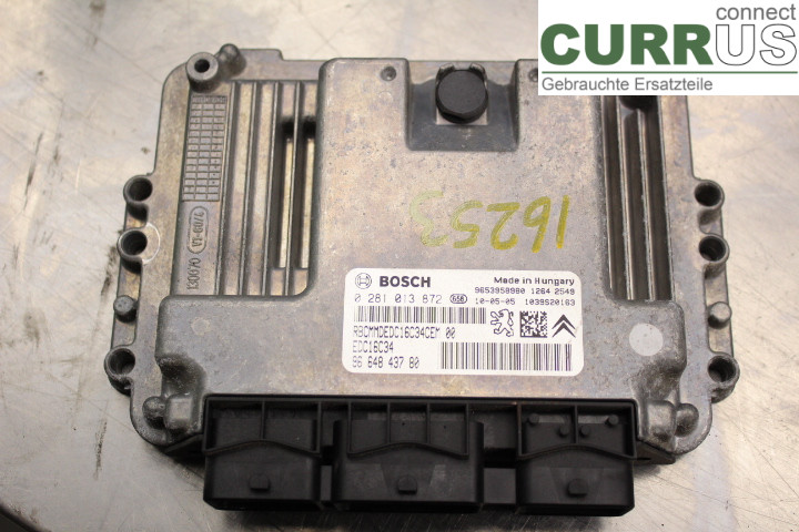 PEUGEOT 207 Motorens styreenhed (ECU) 9664843780 1.6HDi/9HV