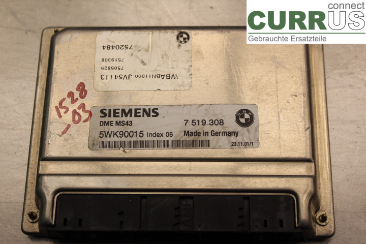 BMW 3 E46 98-05 Engine Control Unit (ECU) 7519308