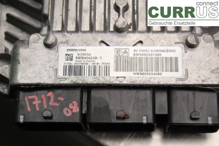CITROEN C5  08-17 Motorsteuergerät (ECU) 9655534080 