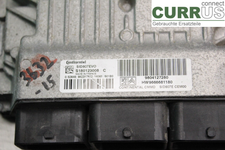 PEUGEOT 308  14-21 Engine Control Unit (ECU) 9666681180 