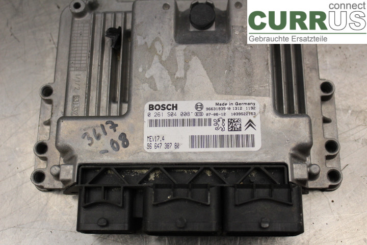 PEUGEOT 207 Motorens styreenhed (ECU) 9664738780 