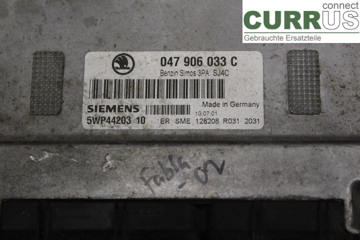 SKODA FABIA    99-07 Unité de contrôle moteur (ECU) 047906033C 