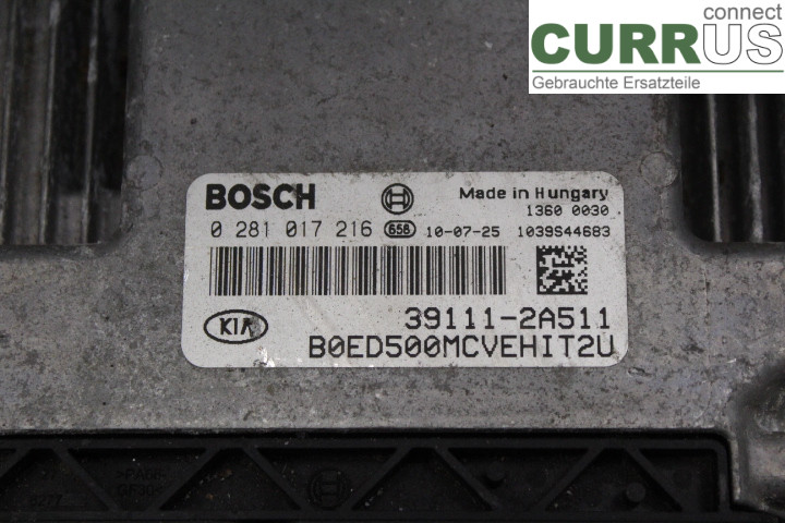 KIA CEED  12-18 Unité de contrôle moteur (ECU) 391112A511 