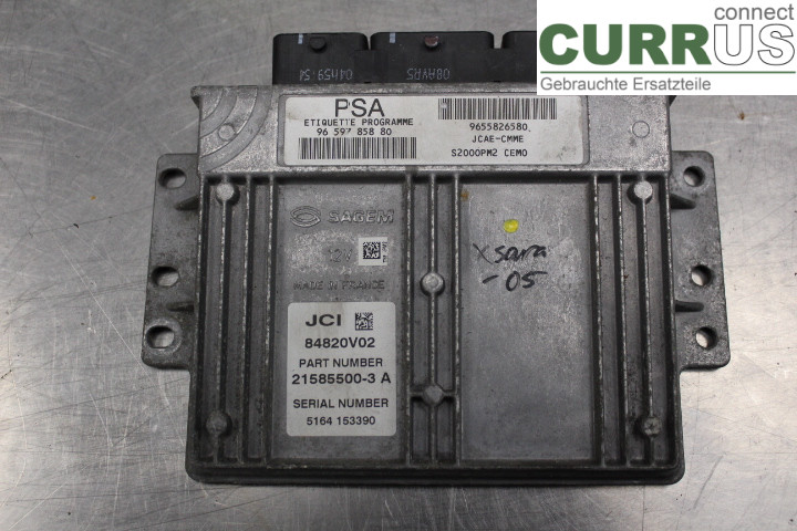 CITROEN XSARA Engine Control Unit (ECU) 9655826580 