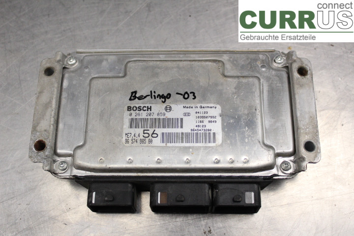 CITROEN BERLINGO  03-07 Engine Control Unit (ECU) 9657498580 