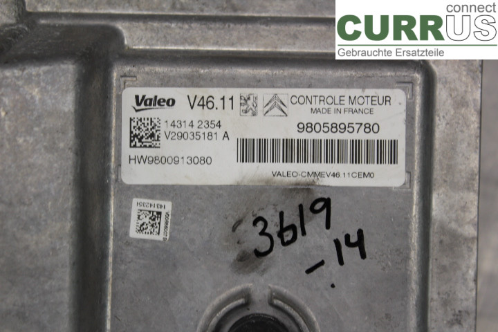 PEUGEOT 208 12-15 Engine Control Unit (ECU) 9805895780 
