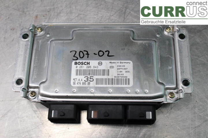 PEUGEOT 307     01-05 Engine Control Unit (ECU) 9647480580 