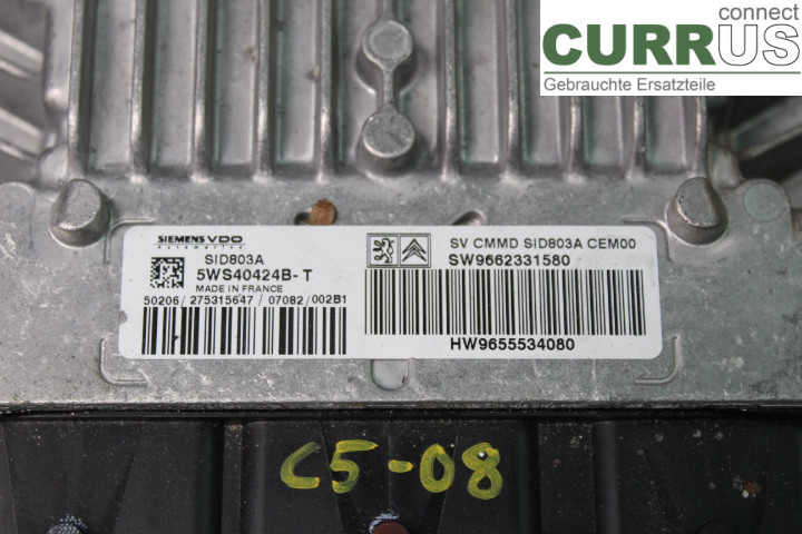 CITROEN C5  08-17 Engine Control Unit (ECU) 9662331580 