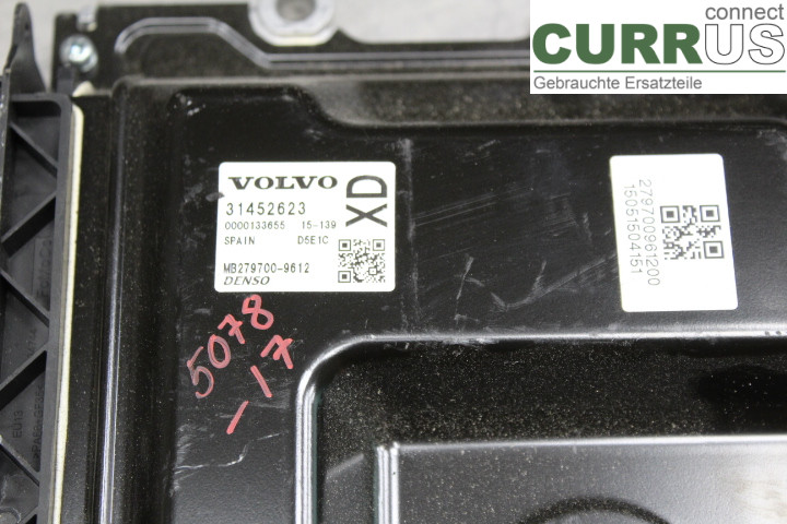 VOLVO V60 14-18 Unité de contrôle moteur (ECU) 31452623