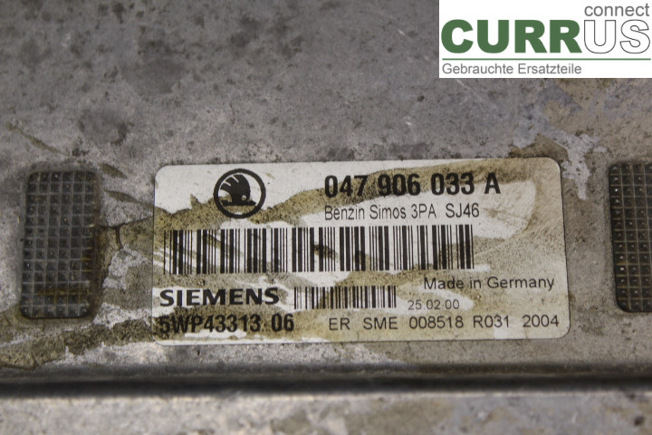 SKODA FABIA    99-07 Motorsteuergerät (ECU) 047906033A 