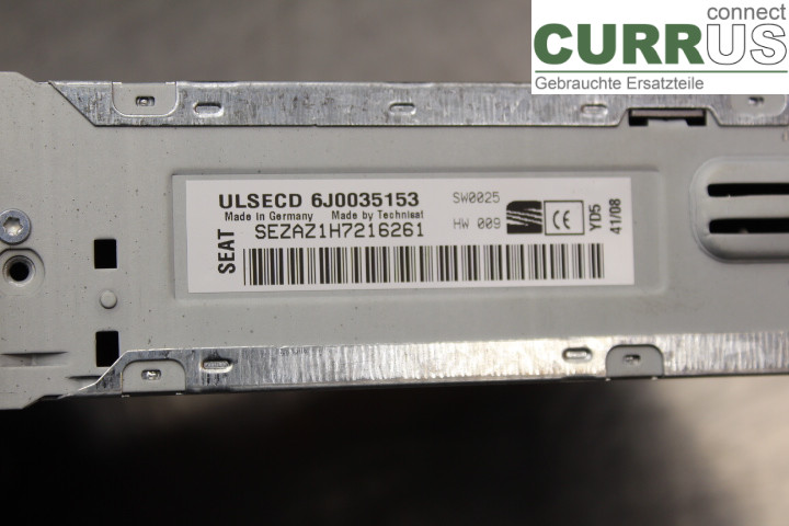 SEAT IBIZA IV   08-16 Radio CD / Multimedia panel 6J0035153 1.6i/BTS