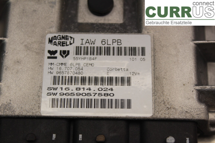 PEUGEOT 307     01-05 Engine Control Unit (ECU) 16814024 2,0i/RFJ