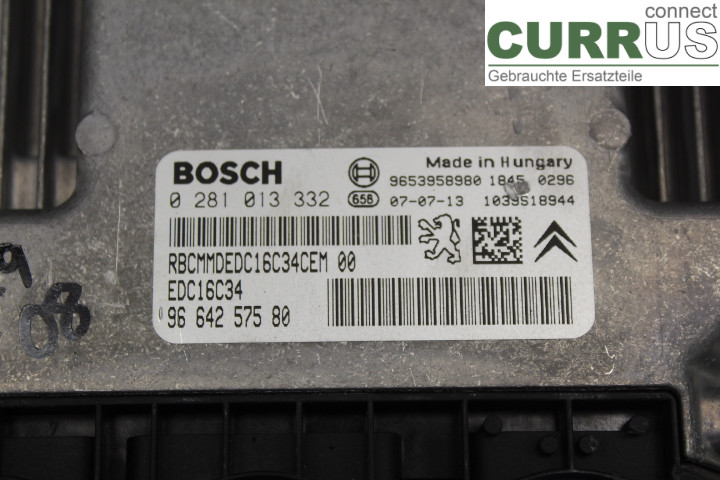 PEUGEOT 307     05-08 Engine Control Unit (ECU) 9664257580 