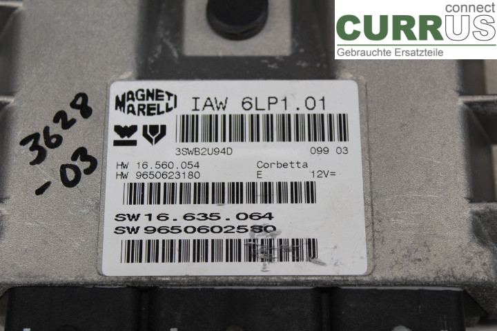 PEUGEOT 307     01-05 Engine Control Unit (ECU) 9650623180 