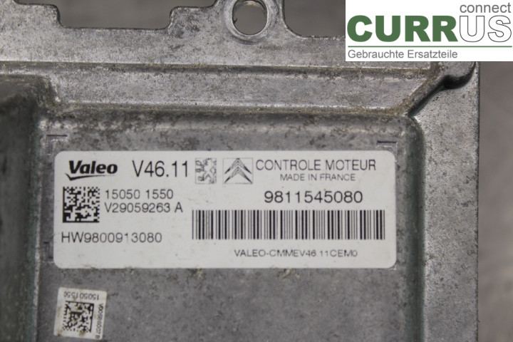 PEUGEOT 208 12-15 Engine Control Unit (ECU)  