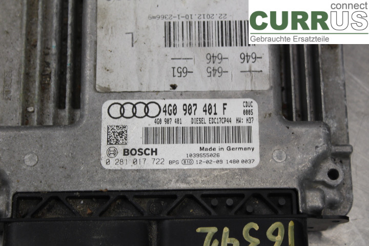 AUDI A6/S6 4G 11-18 Engine Control Unit (ECU) 4G0907401F 3.0TDi/CDUC