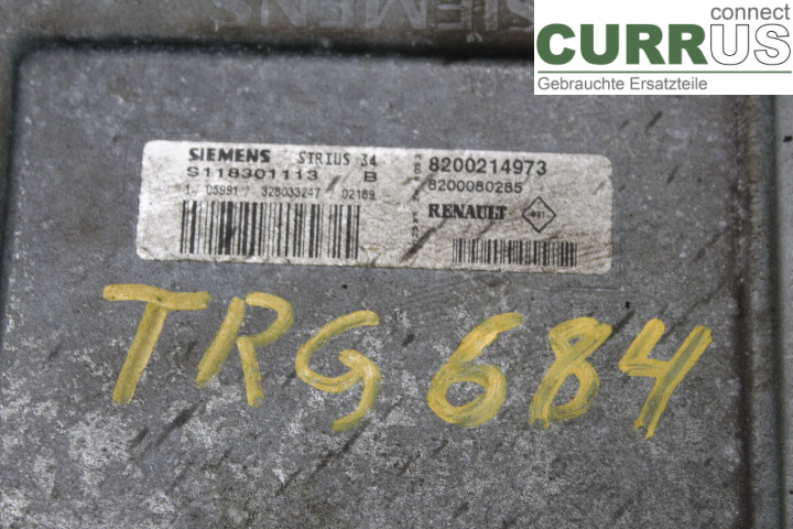 RENAULT MÉGANE I 99-03 Engine Control Unit (ECU) 8200214973 1.6i/K4M708