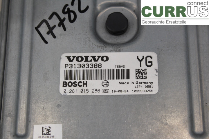 VOLVO S60      11-13 Motorens styreenhed (ECU) 31303388 2.0D/D5204T2