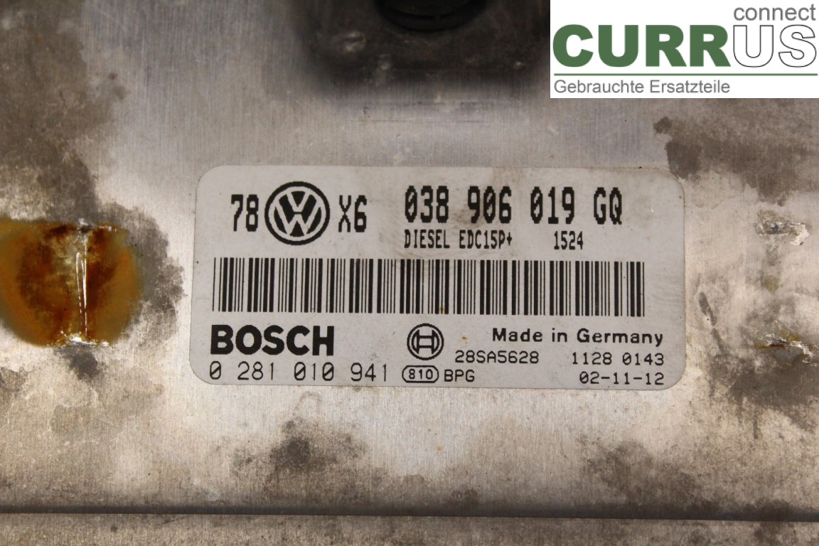 VW PASSAT      01-05 Engine Control Unit (ECU) 038906019GQ 1,9TDi/AVF