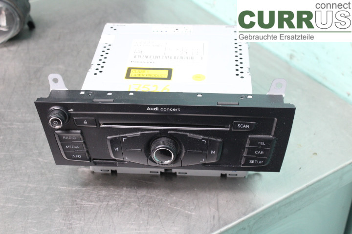 AUDI A4/S4  08-11 Radio CD / multimediepanel 8T1035186C 2.0TDi/CAHA